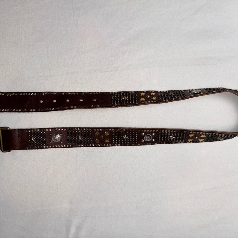 Diesel Archive Studded Leather Belt | Made in Italy | Size 90